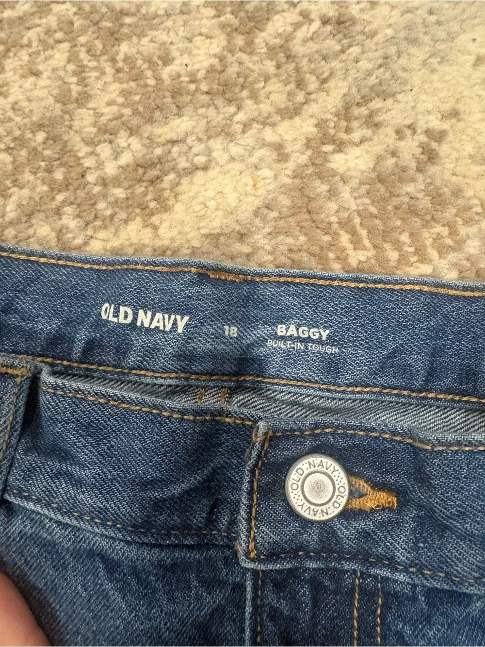 Old Navy Blue Baggy Denim Shorts